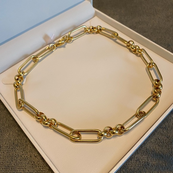 EFFY ENY 14K Goldplated Paperclip Necklace - Picture 3 of 12